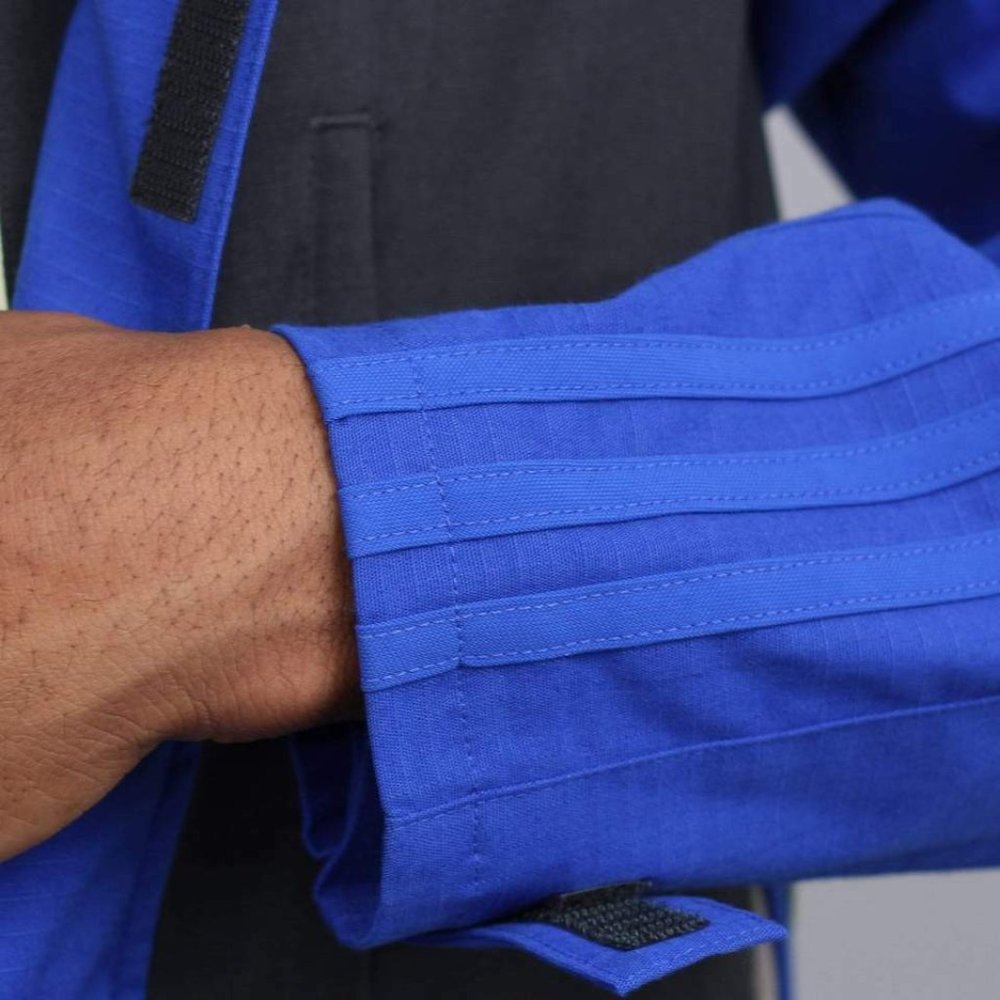 NEW NWT $170 ADIDAS ALLTIMERS JACKET BLUE / CARBON Mesh lining colorblock coat - Picture 4 of 12